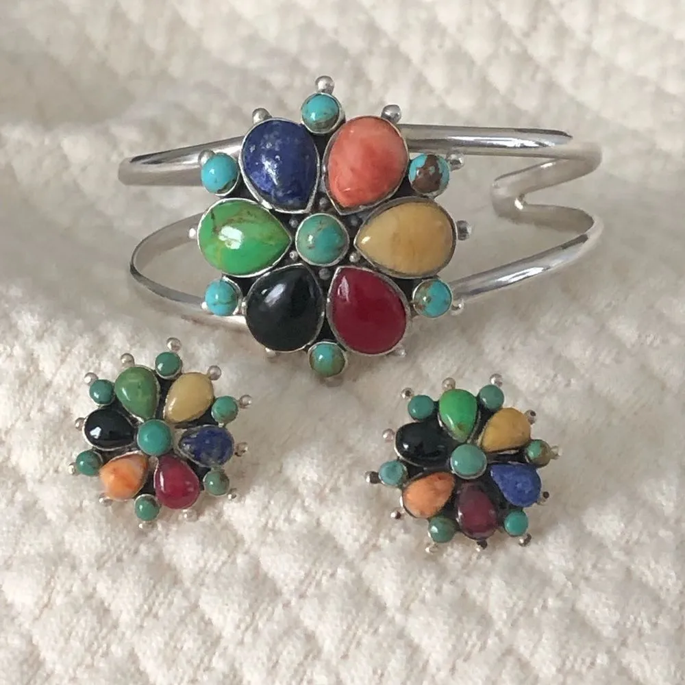 BARSE Multi-Gemstone Inlaid Sterling Silver Ring - Image 10