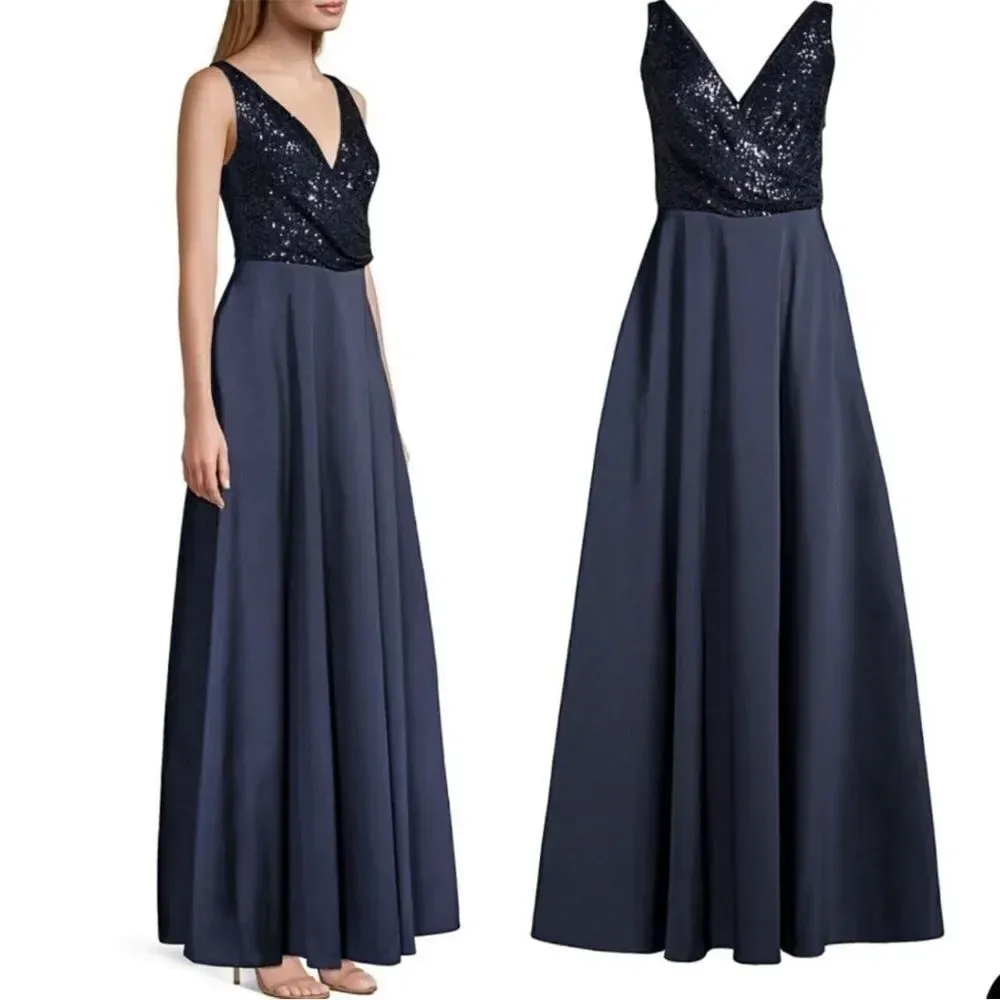 NEW Sachin + Babi Dresses Sachin & Babi Midnight Bella Sequin Formal Gown - Image 5