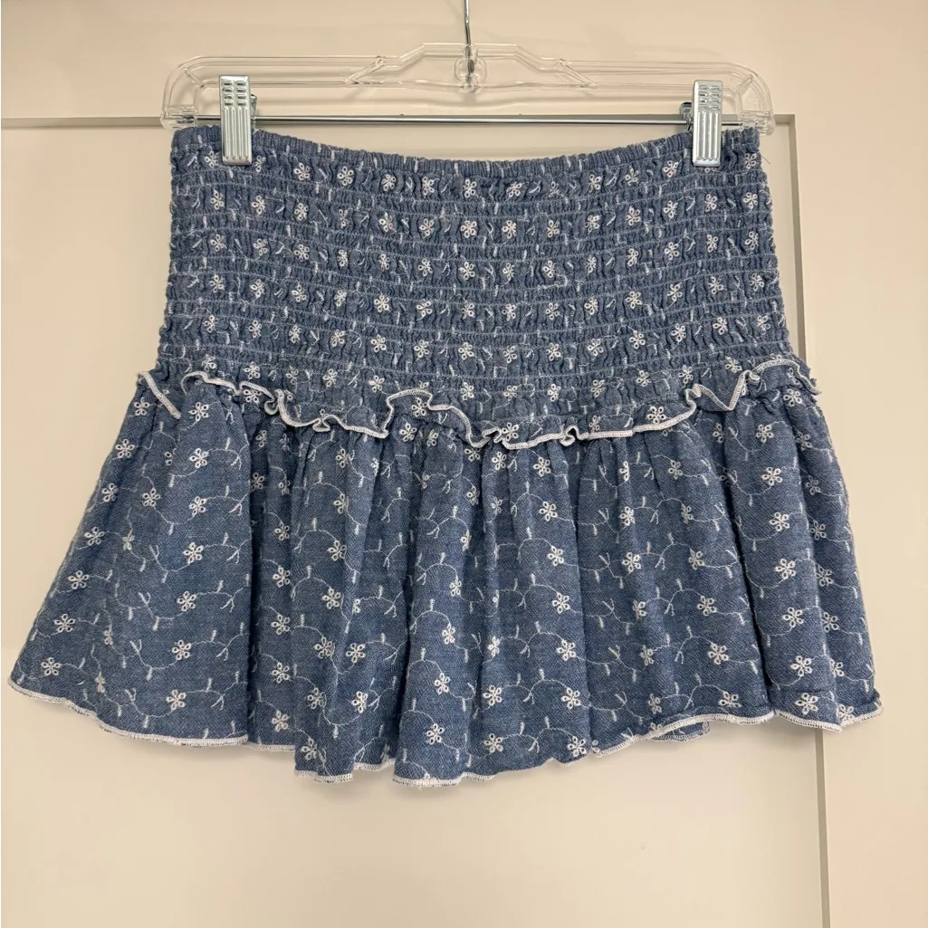 Medium AE High-Waisted Smocked Mini Skirt - Image 7