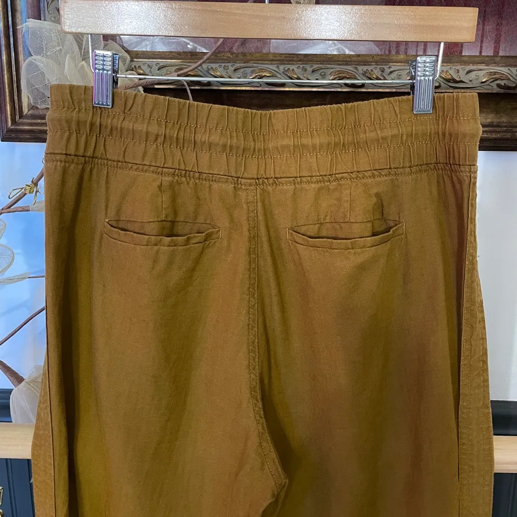 Athleta Cabo 100% Linen Jogger in Toasted Ochre - Size 4 💚🎀 - Image 9