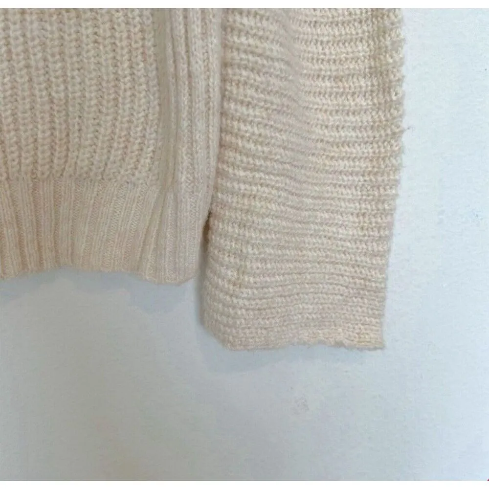 Abound Beige Cozy Hooded Sweater Sweater Long Sleeve Bohemian Pullover NWT - Image 5