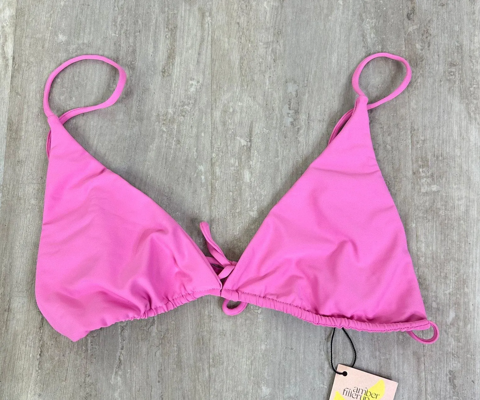 NEW Skatie X Amber Fillerup Clark Bikini Dahlia Pink Ella Top Bobbie Bottom XL - Image 3