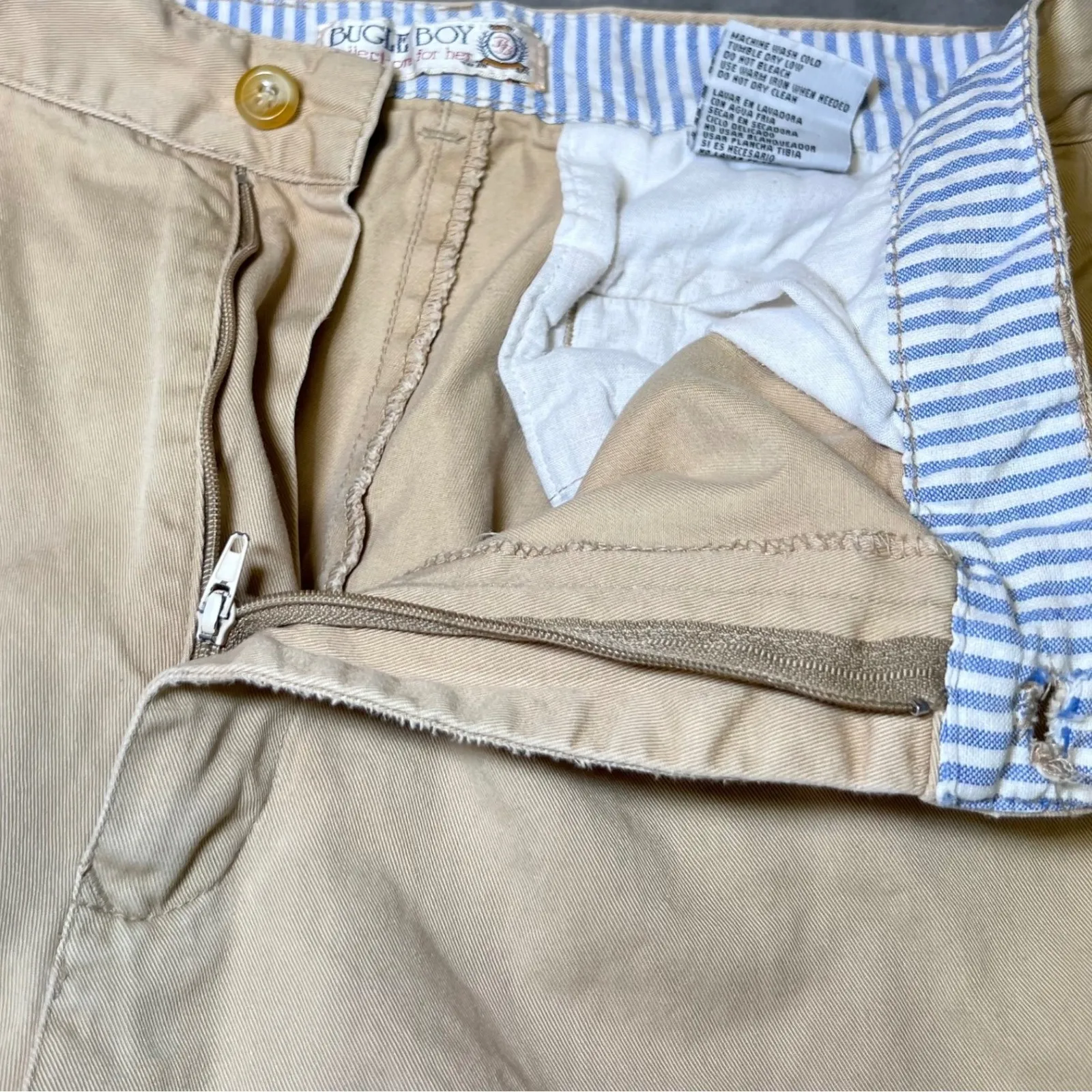 Bugle Boy Vintage Chino Pants Womens 12 Khaki Relaxed Fit Casual Classic - Image 6