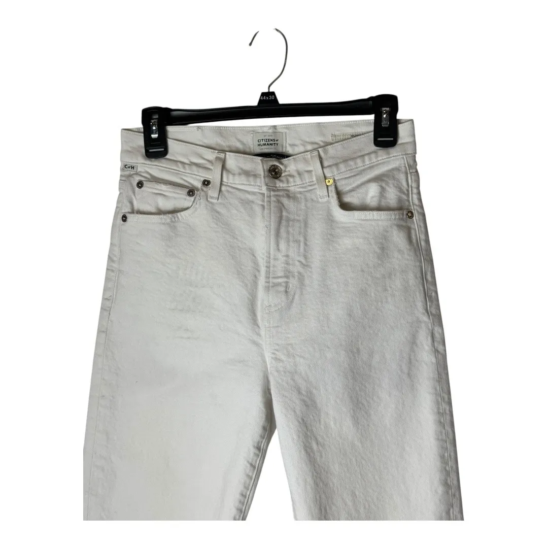 Citizens of Humanity Jeans Women 26 White Premium Vintage‎ Olivia Crop Skinny - Image 4