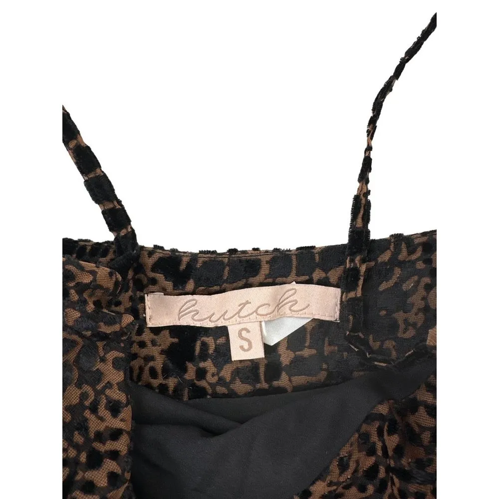 Hutch - Cowl Neck Side Slit Sleeveless Midi Dress in Brown & Black - Image 3