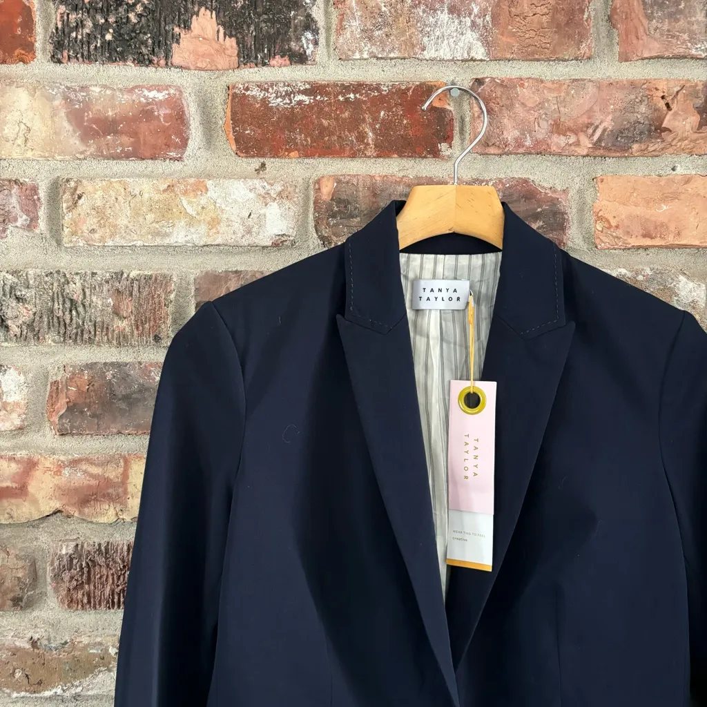 Tanya Taylor Navy Blue Darwin Blazer NWT, 0 - Image 3