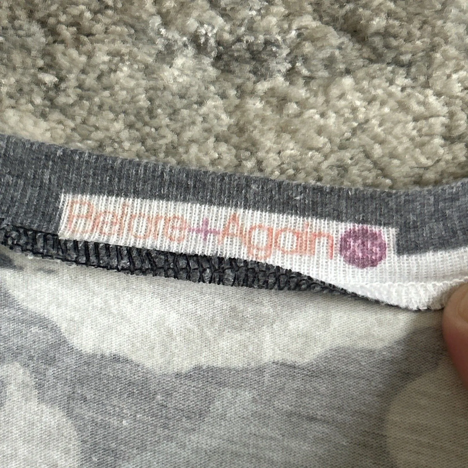 Before + Again Dress Womens XS Gray Tan Tee Shirt Sundance Lightweight USA - Image 2