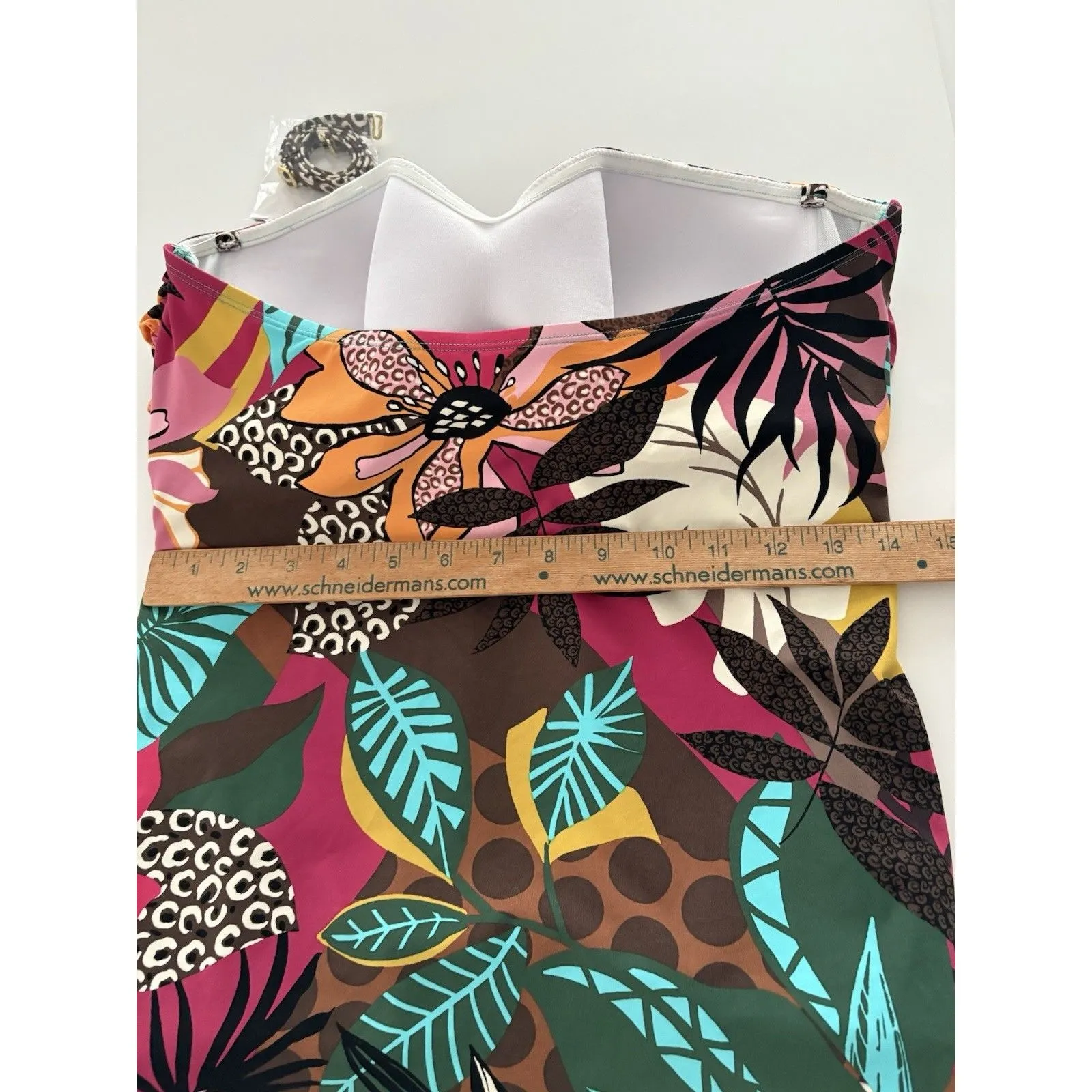 Bleu Rod Beattie Run Wild Bandini Tankini Top Size 14 Multicolored Floral NWT - Image 10