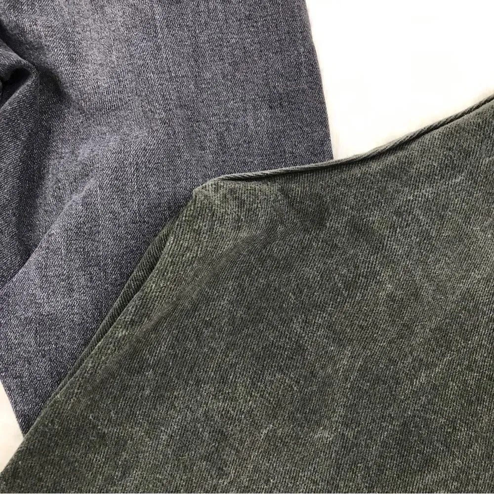 VINTAGE‎ Faded Glory High Rise Jeans Tapered Leg Stonewashed Dark Green Size 10 - Image 5