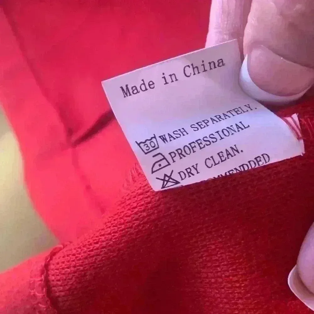 Stylewe Urban Pockets Long Sleeve Lapel Collar Buttoned Plain Red Blazer Size M. Size M - Image 8