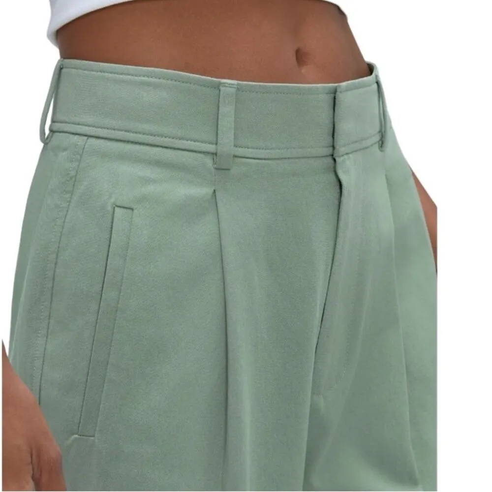 EVERLANE The Way-High® Drape Wide Pant Women 2 Sage Cottagecore Fairy Preppy NWT - Image 3