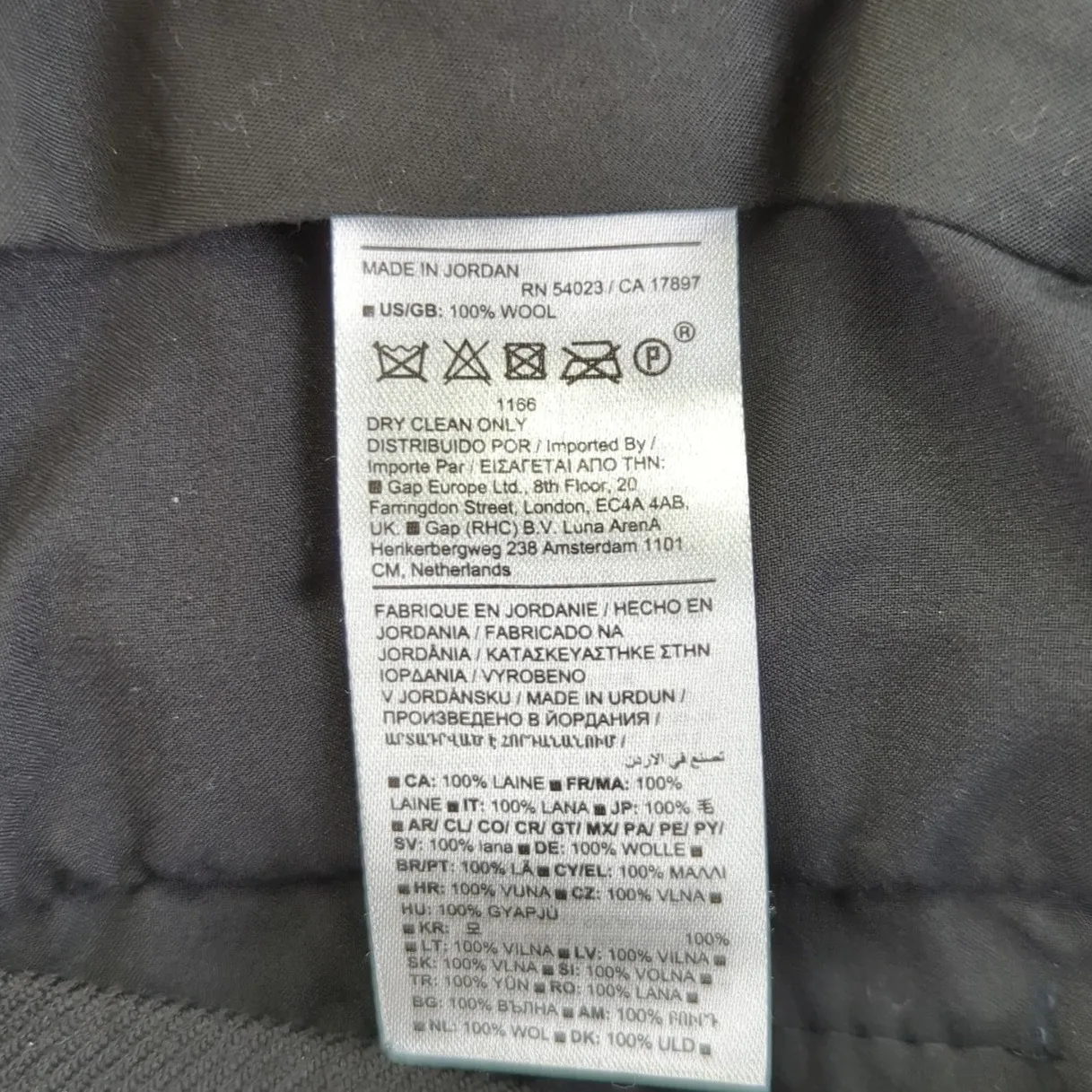 Banana Republic Black 100% Wool Dress Pants Womens Size 8 Tailored Career 773524 - Image 8