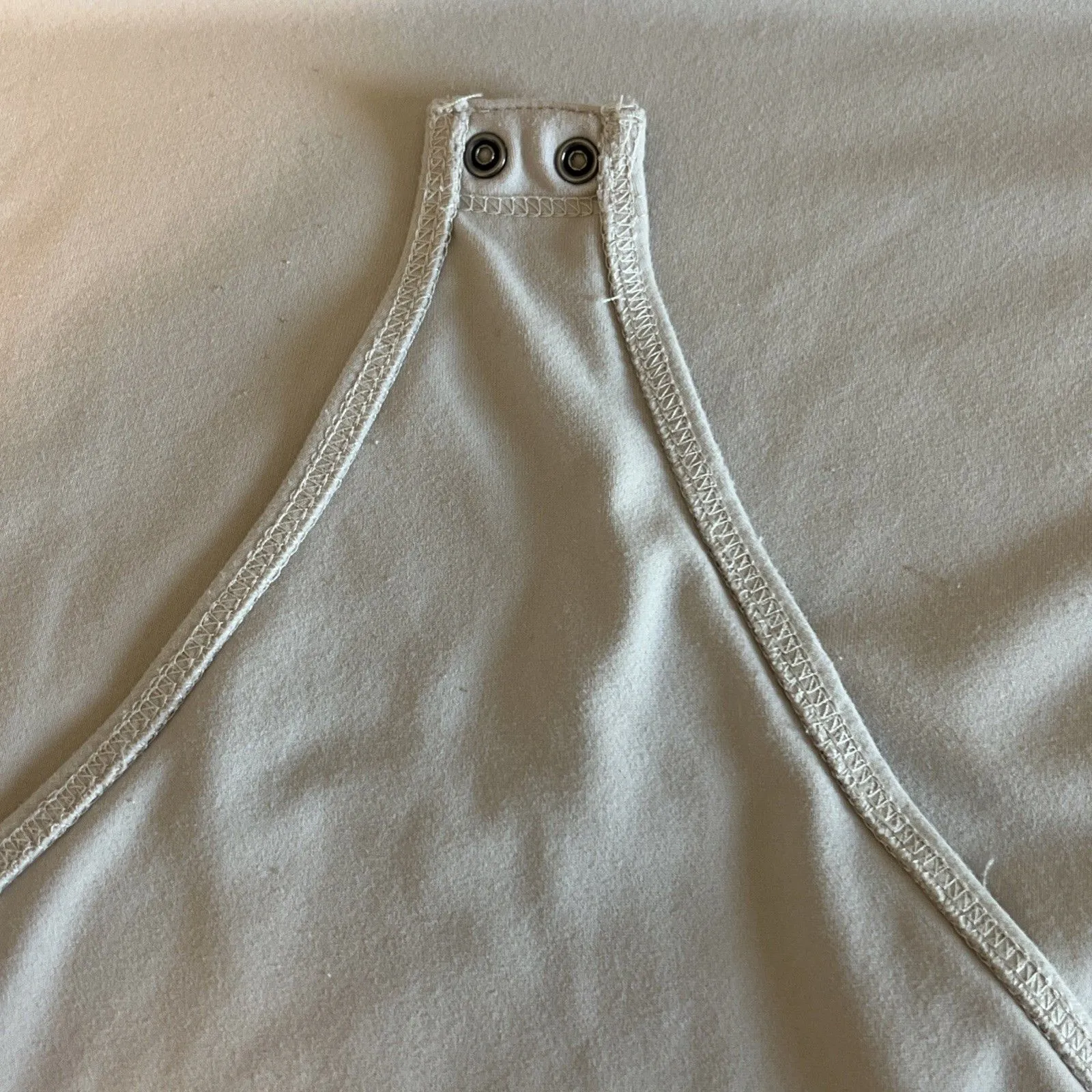 Abercrombie Square Scoopneck Long Sleeve Bodysuit Beige Size Small - Image 6