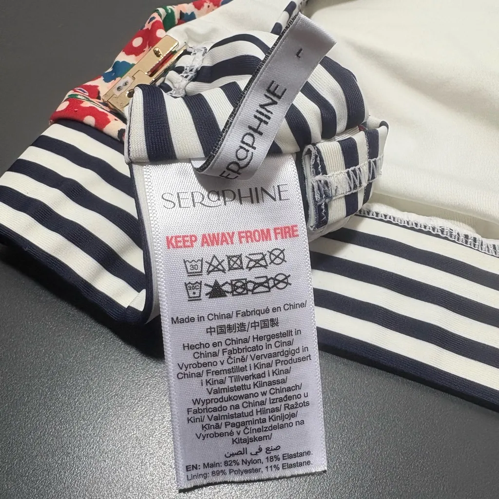 SERAPHINE Algarve Maternity Bikini Top Red Size undefined - Image 6