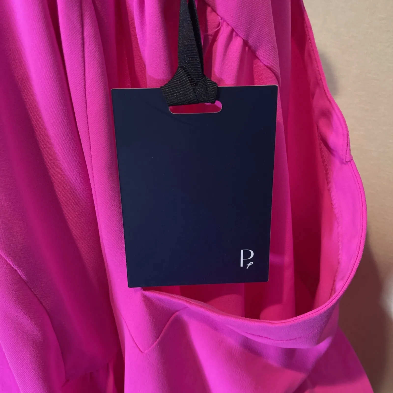 New Tuckernuck Pomander Place Neon Hot‎ Pink Kenzo Mini Dress Large L - Image 9