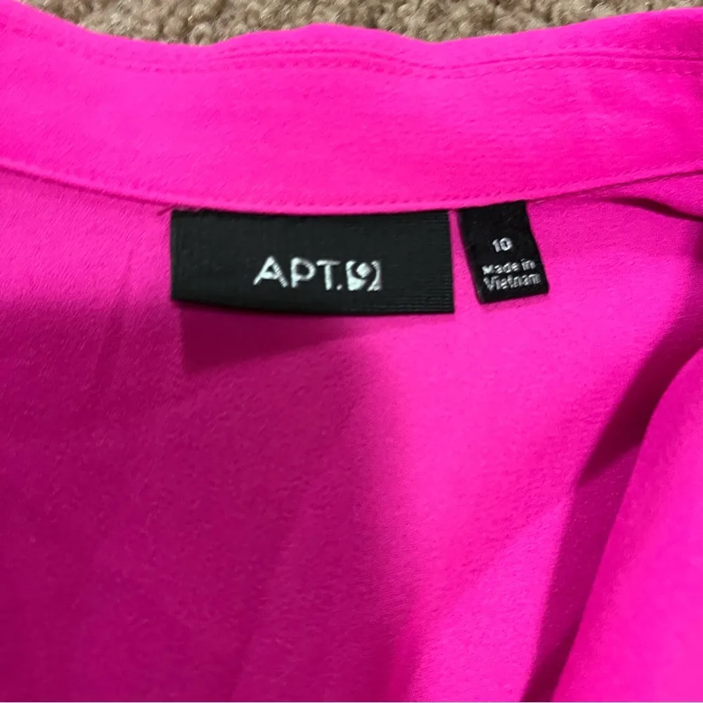 Apt. 9 Hot Pink Button Up Tank Top Dress - Image 4