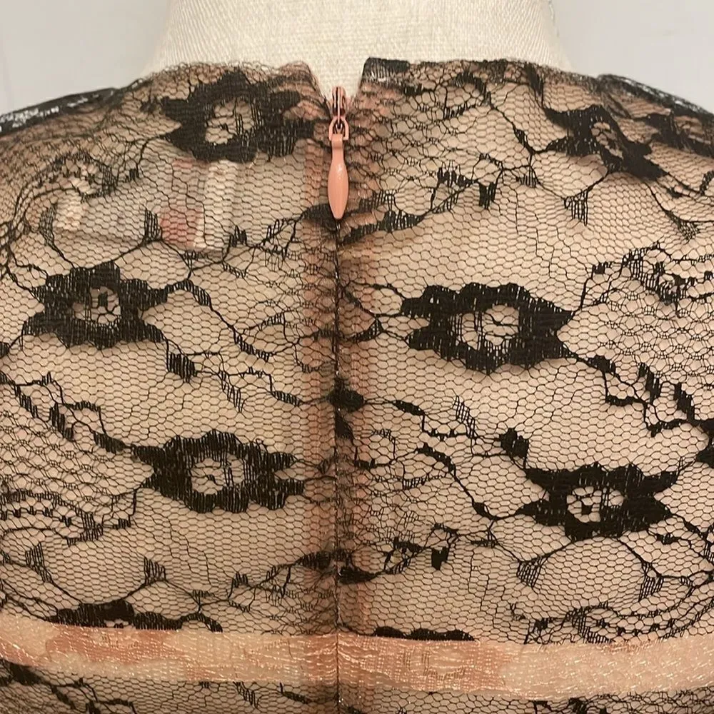 Red Valentino Sleeveless Lace Embroidered Dress - Image 5