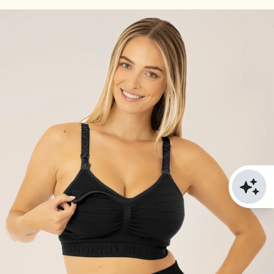 NWT Kindred Bravely Sublime hands free Nursing/Pumping Bra Size L Busty Black Size L - Image 2