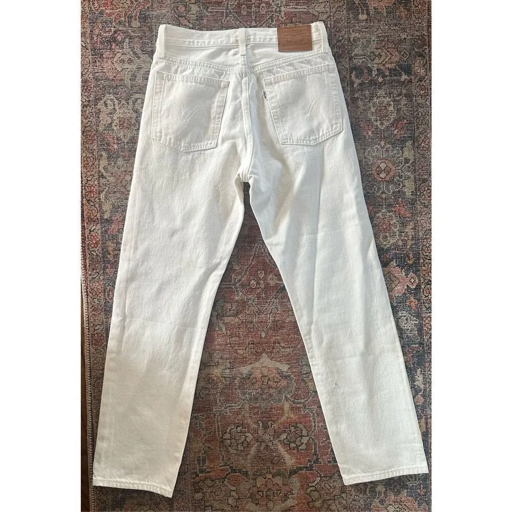 Levi’s 501 Straight Leg Jeans - White - 26 - Image 6