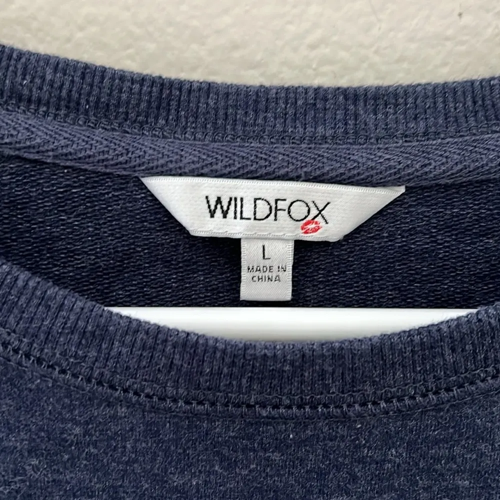 Wildfox Embroidered Social Graphic Crew | Women’s Large - Image 6