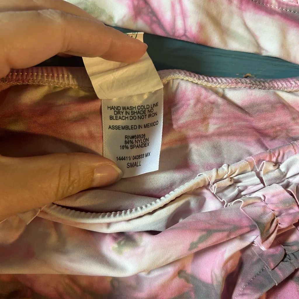 Lucky Brand Pink Tie-Dye Bikini Set - Image 3