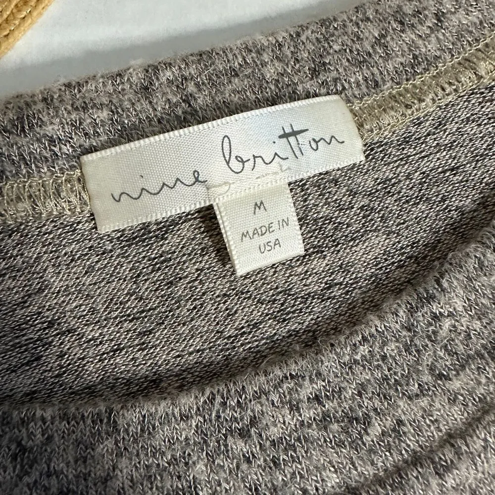 Nine Britton  Stitch Fix Billie Tie Front Brushed Knit Long Sleeve Top - Image 7