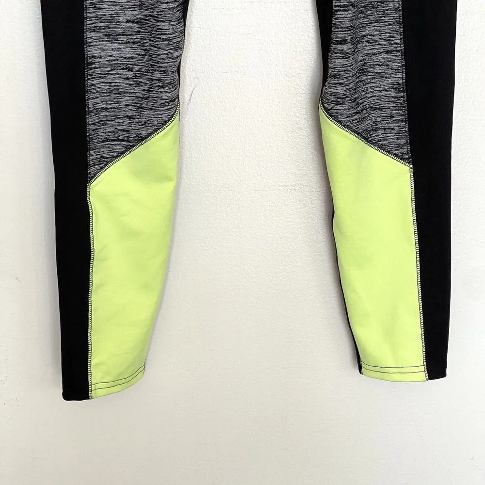 Hollister Womens Leggings Sz Small Crop Mid Rise Logo Black Activewear Workout - Image 5