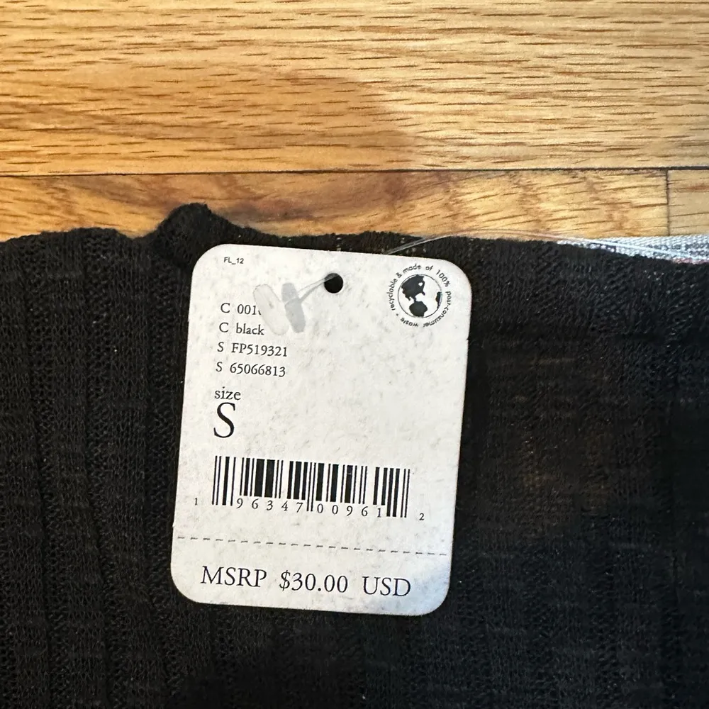 intimately free sheer black shirt - Image 4