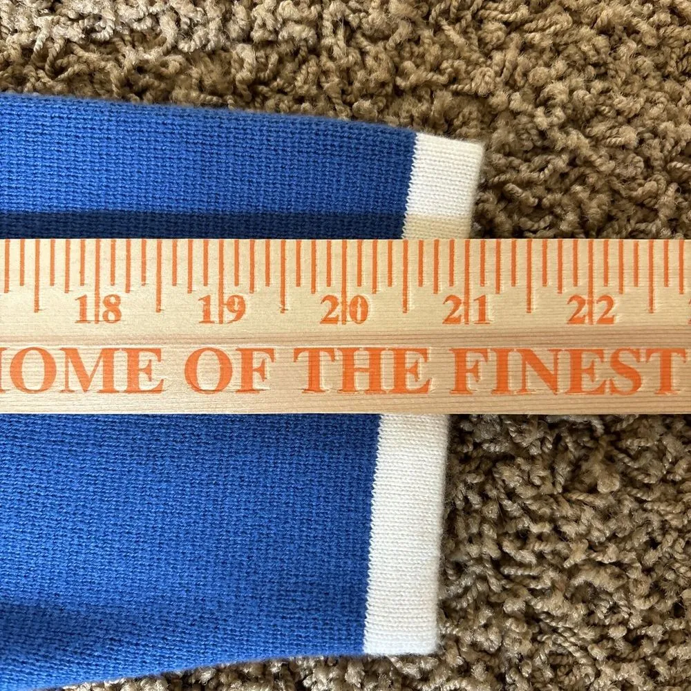 Pendleton  Cardigan Womens Small Blue White Trim Blazer‎ Button Front Cardigan - Image 9