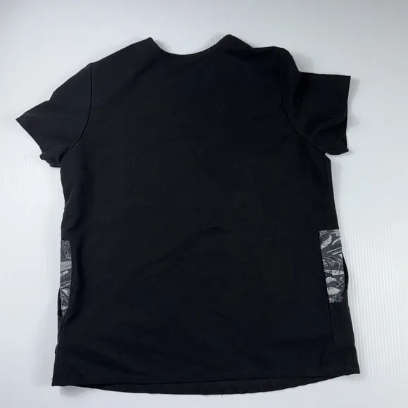 Figs Casma Technical Collection Feather Black Scrub Top Rayon Women M W19SW1001‎ - Image 6