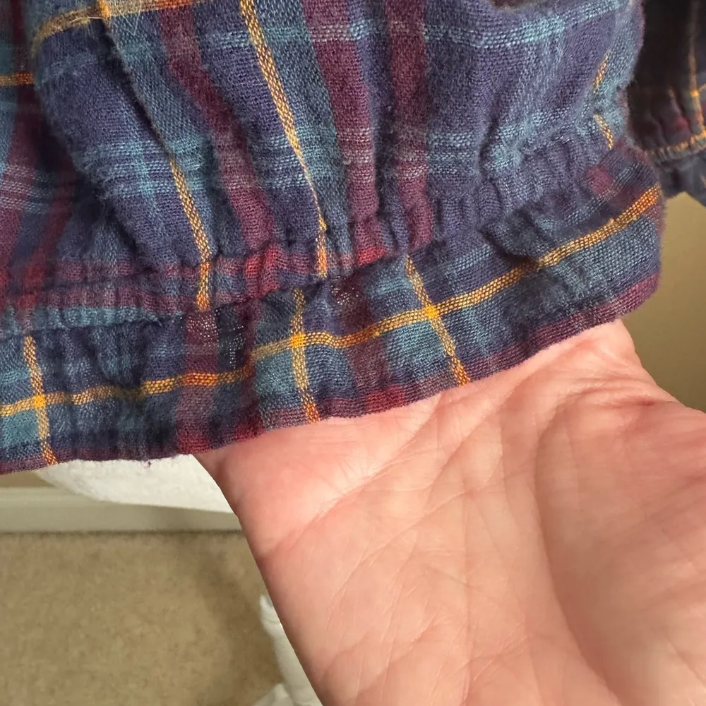 NWT American Eagle Lace Puff Sleeve Cropped Peasant Top - Image 7