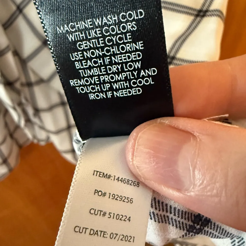 Torrid Peplum Georgette Button Up Sleeveless Top Tie-Front Blouse Striped NWT 5X - Image 12