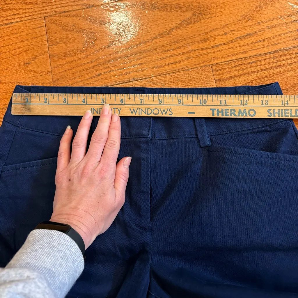 Lands’ End Navy Blue Mid-Rise Straight Leg Work Pants – Women’s 2P Petite - Image 6