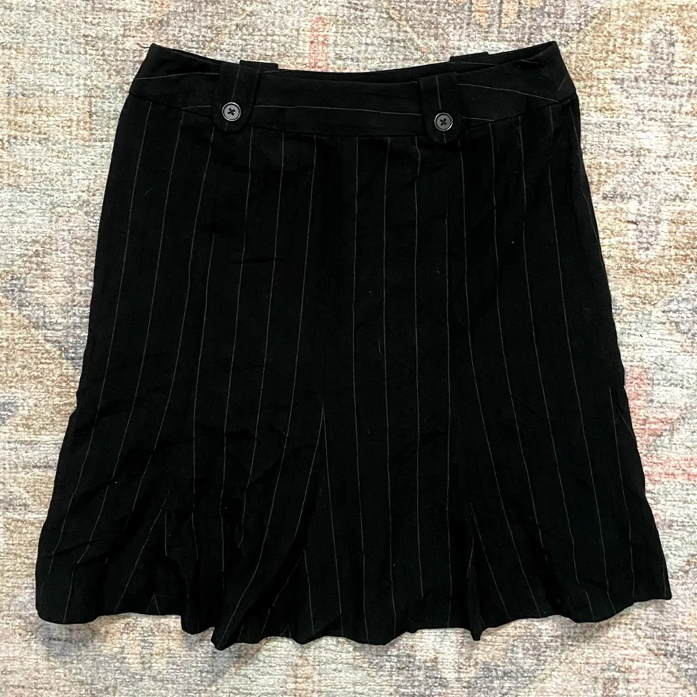 Worthington Stretch Knee Length Pinstriped Skirt - Image 3