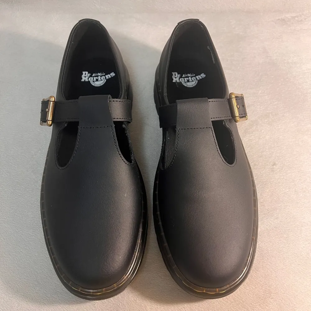 Dr. Martens Women's Zavala Mary Jane Black Leather Shoes Platform  Size 11 NWOT - Image 5