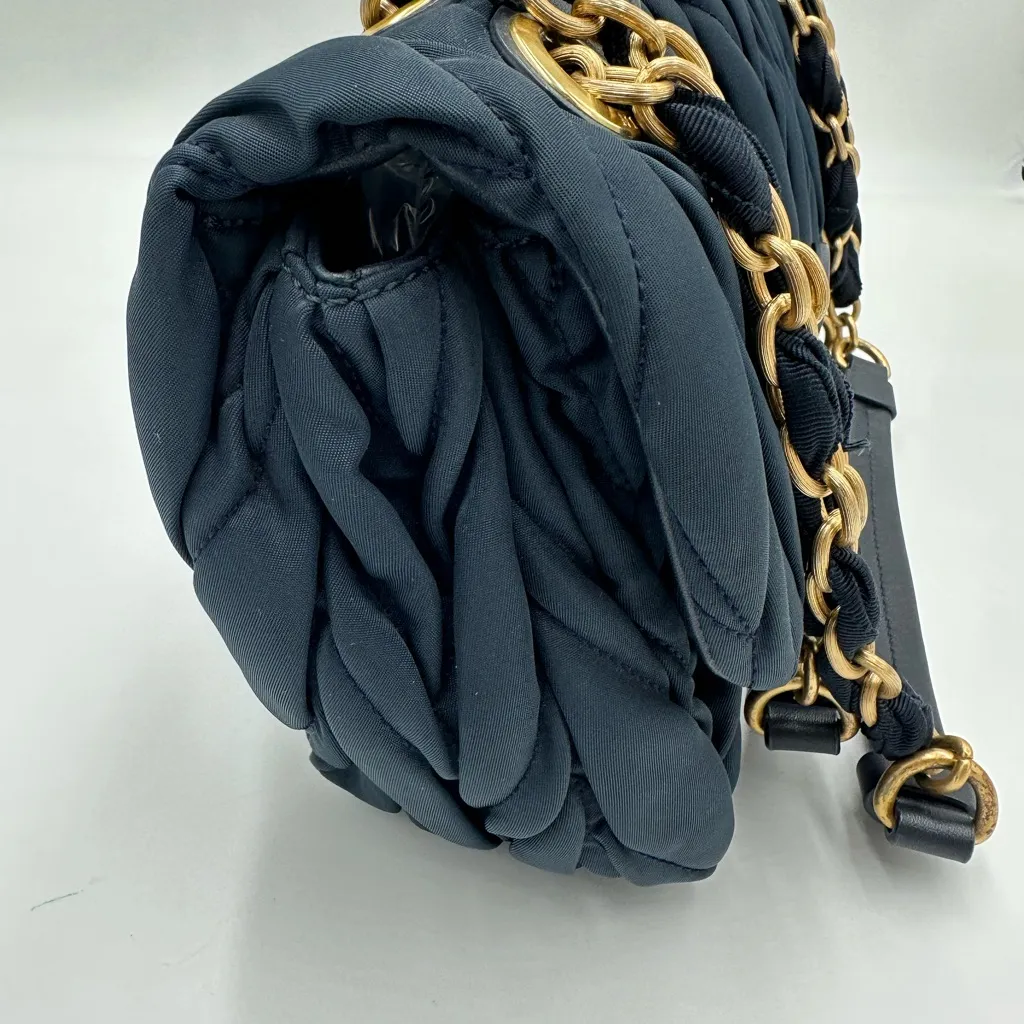 Nina Ricci Midnight Blue Braided Shoulder Bag - Image 4