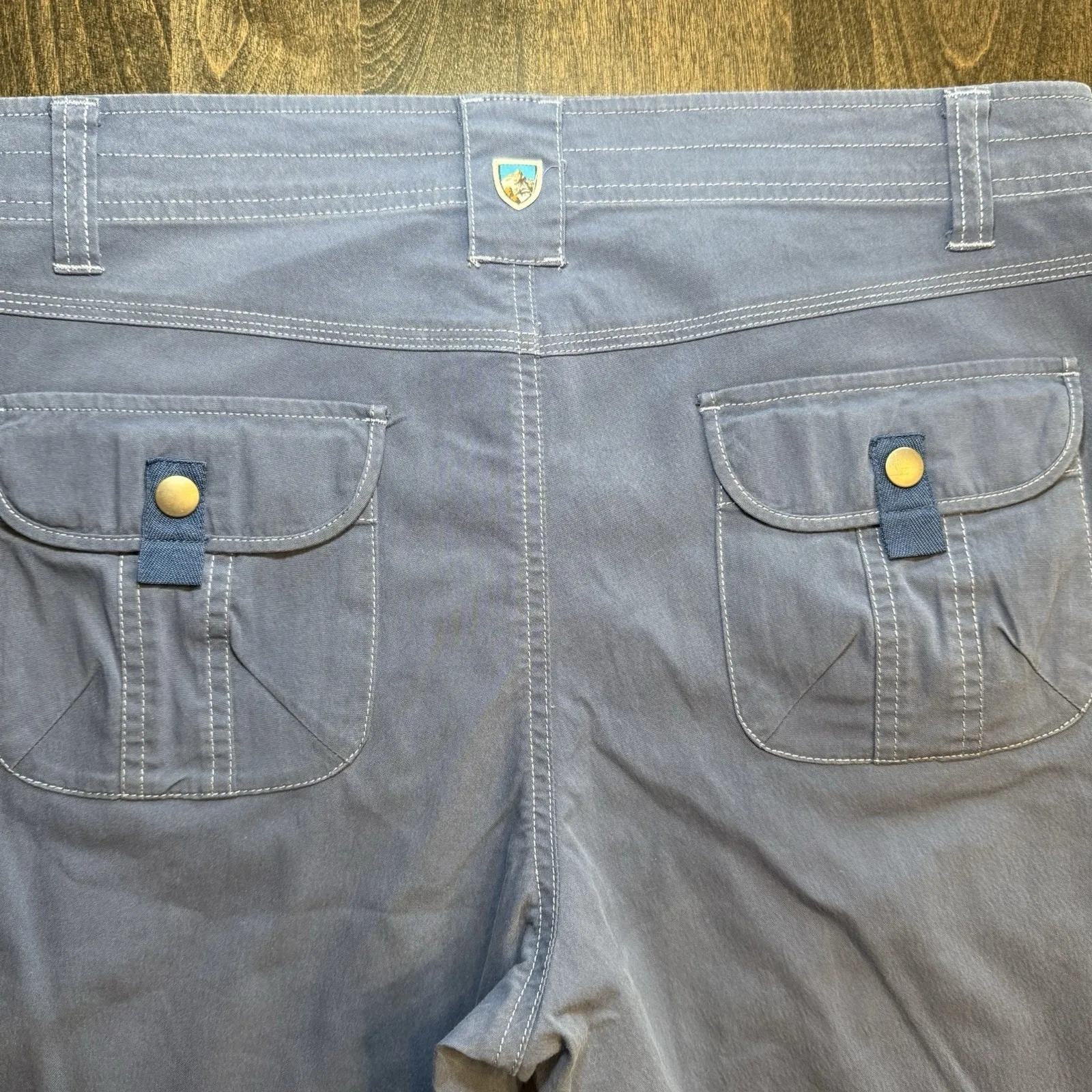 KUHL‎ Women's  SPLASH Cargo UPF 50 Quick Dry  6084 Metal Blue Shorts Size  10 - Image 7