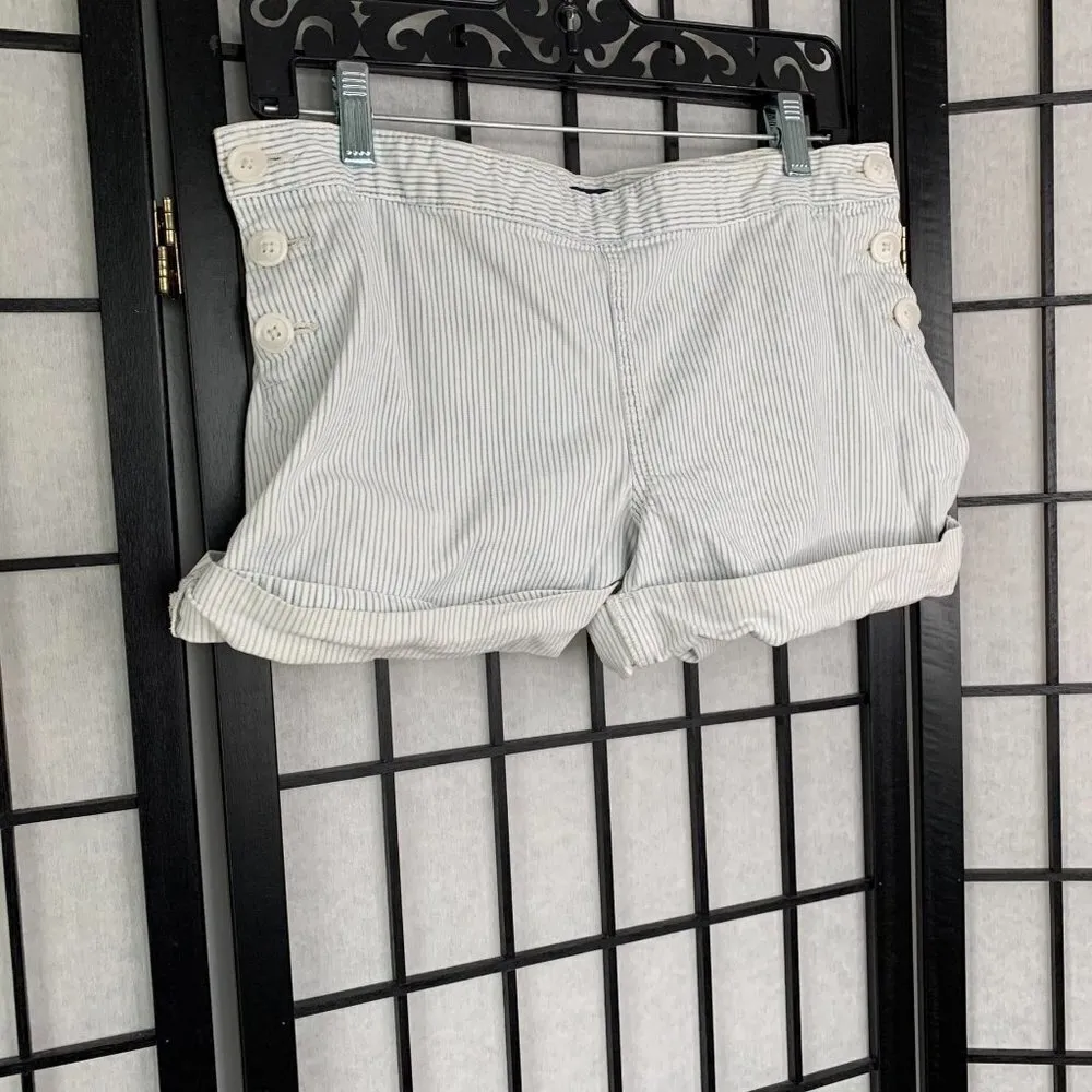 Gap  Striped Shorts Blue White Medium 8 - Image 6