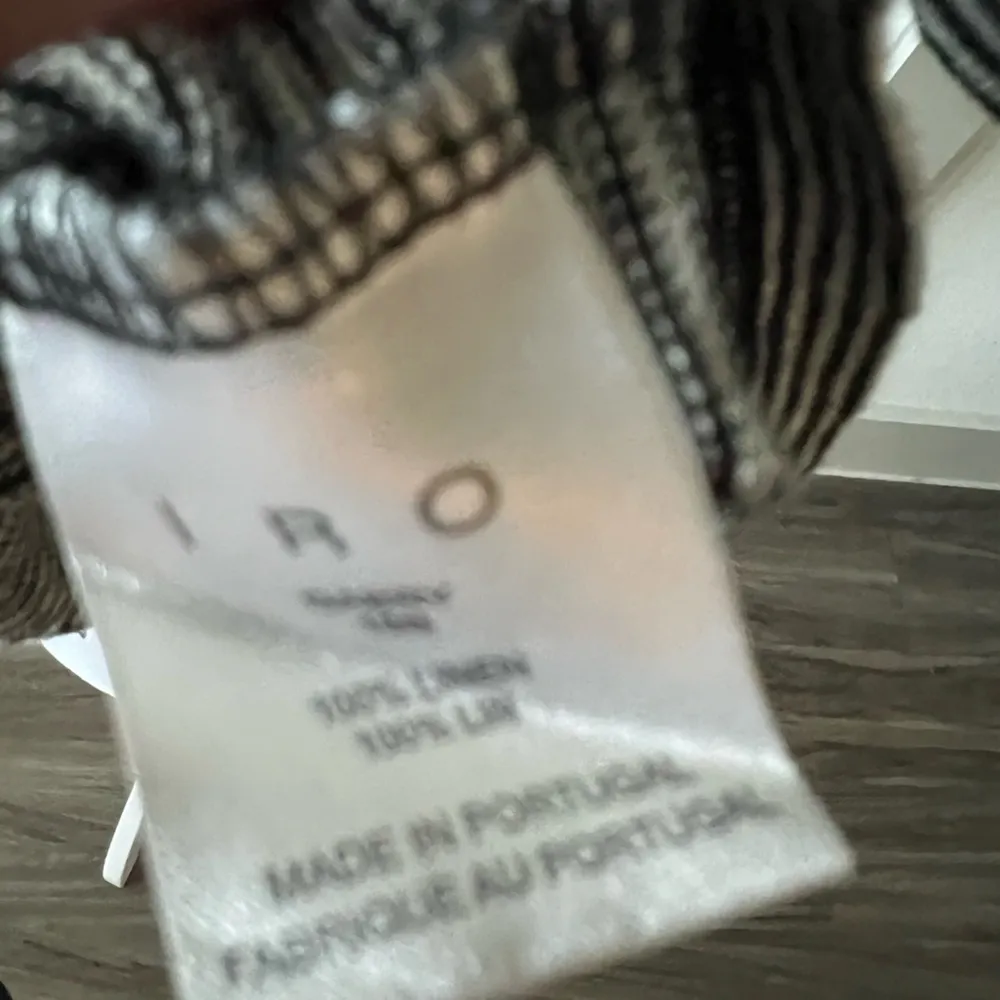 Striped Black and White Distressed T-Shirt - Image 7