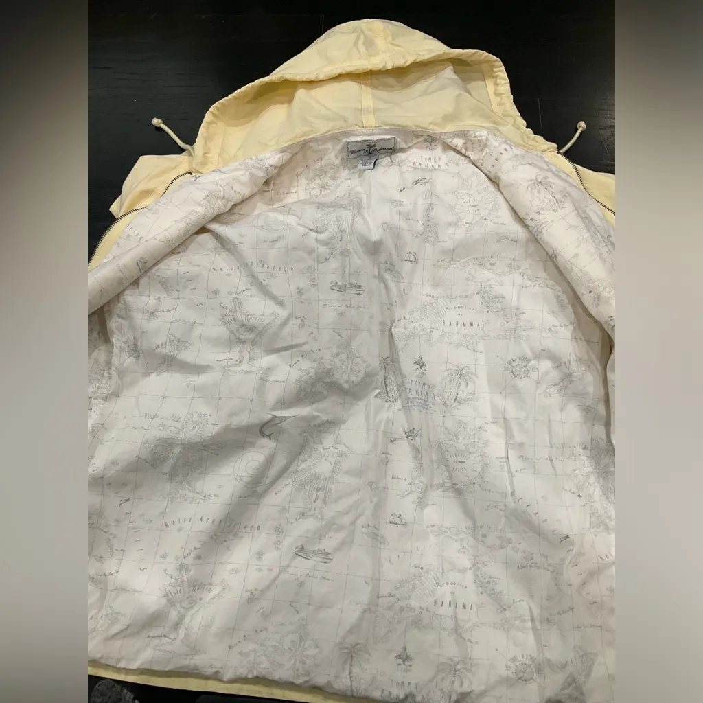 TOMMY BAHAMA LIGHT YELLOW WINDBREAKER JACKET - Image 8