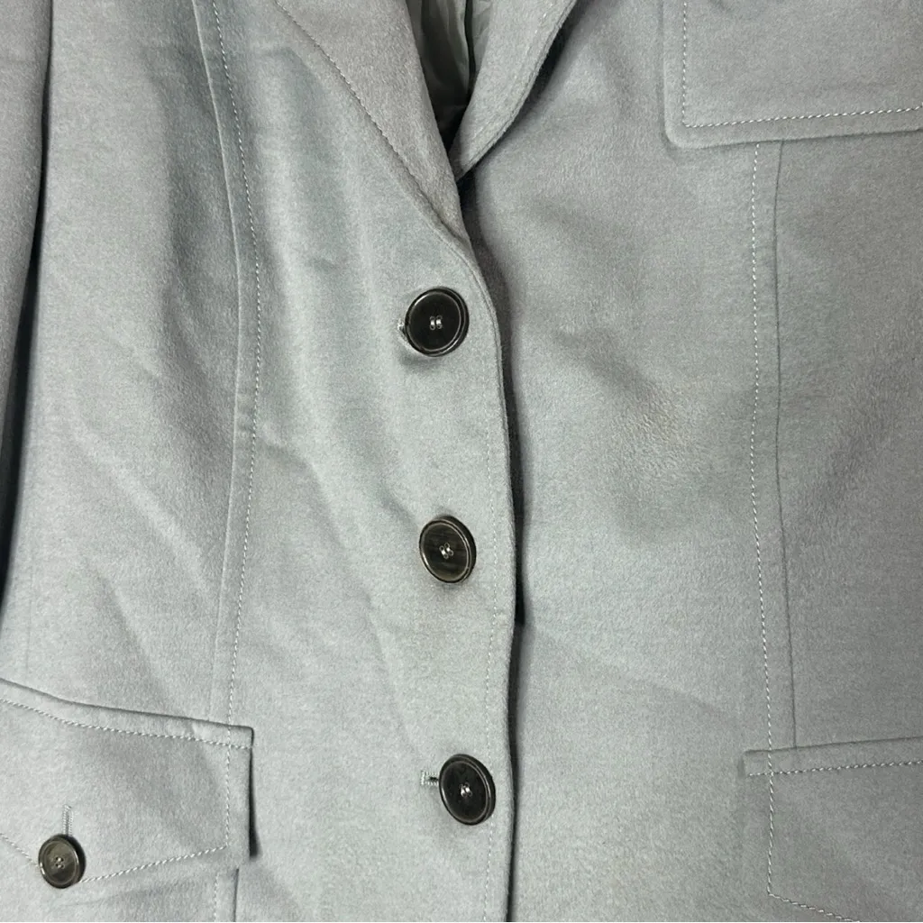 Akris Punto Wool Angora Blazer Jacket Size 12 - Image 4