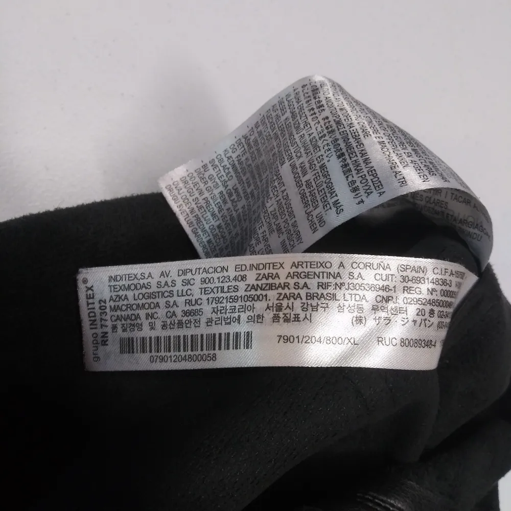 Zara Faux Leather Straight Leg Pant Ankle Zipper High Rise Festival Edgy Size XL - Image 9