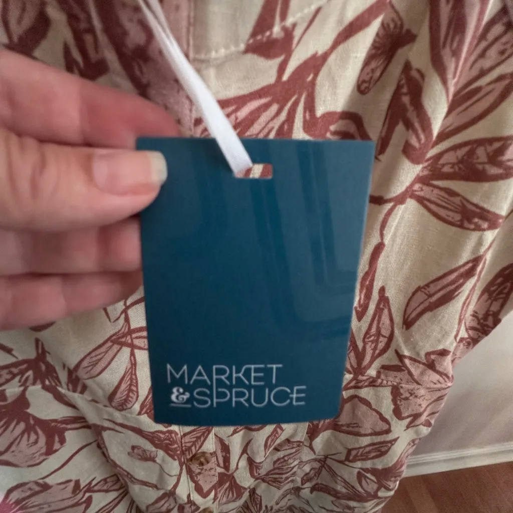 Market & Stitch Floral Print Dress with Straps - Image 4