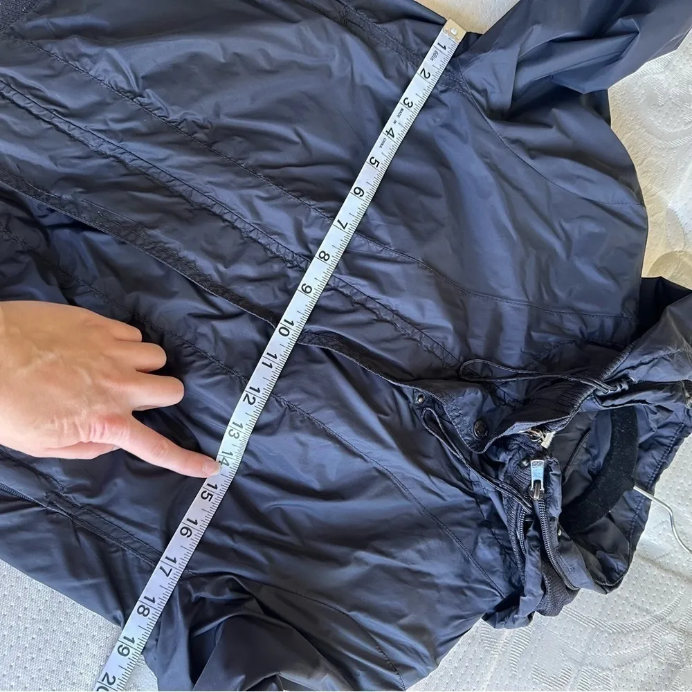 Navy blue women’s short light jacket​ in size medium - Image 11