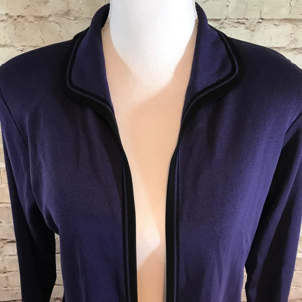 Misook Acrylic Open Sweater Cardigan - Image 4