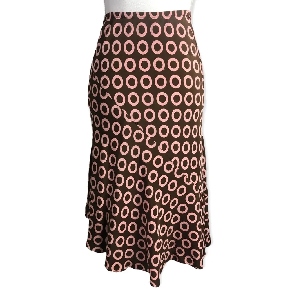 Schlumberger Vintage Silk Asymmetrical Ruffled Round Circle Skirt Size 6 - Image 78