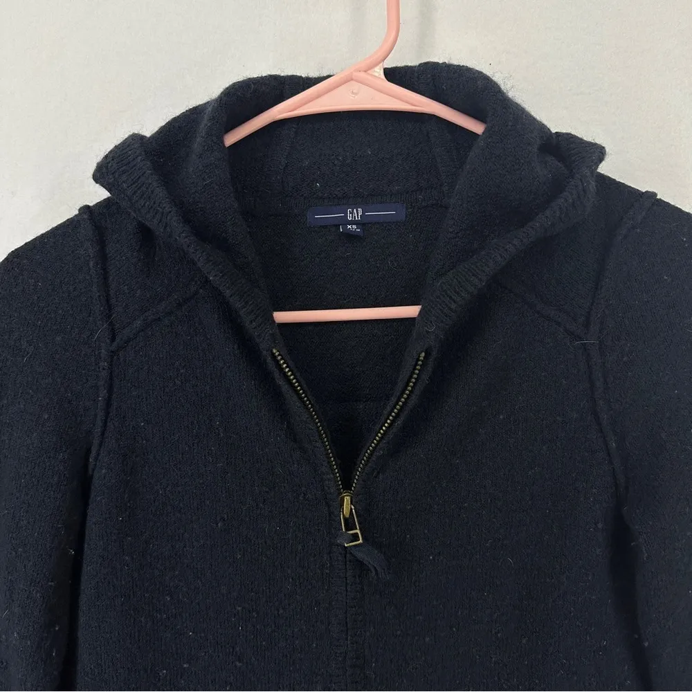 GAP Zip Up Sweater Size XS Navy Blue - Image 2