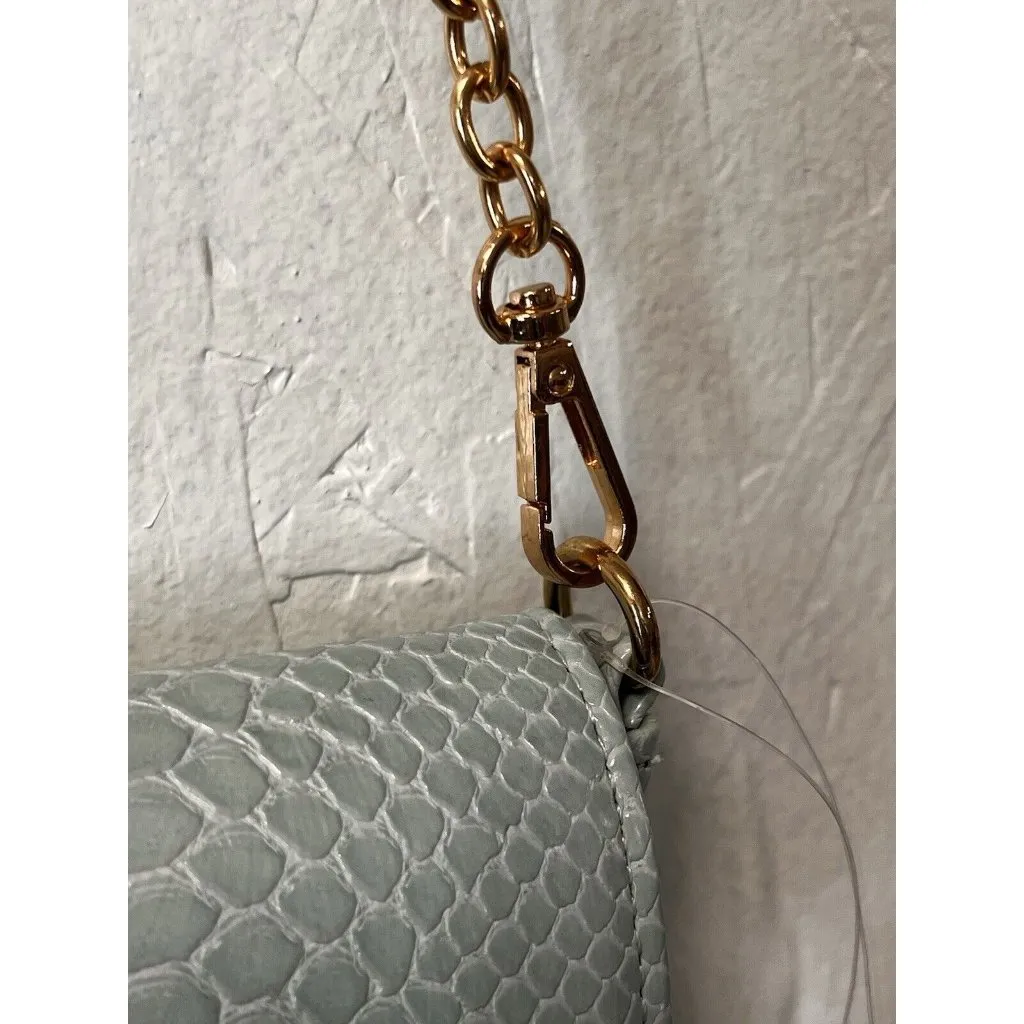 Anthropologie‎ Street Level Real Suede Bag Purse Mint/Menth Classic City Boho - Image 5