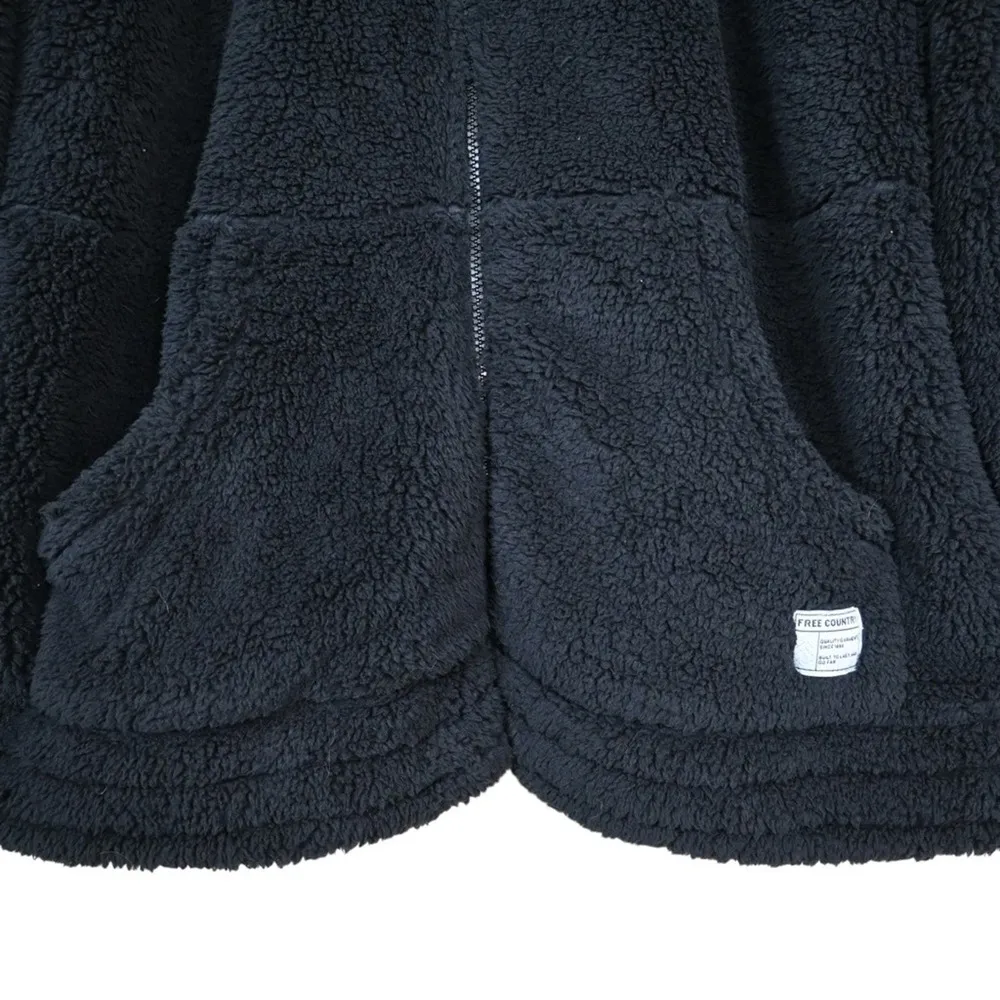 Free Country Womens 1X Butter Pile Faux Fur Jacket in Black NWOT - Image 6