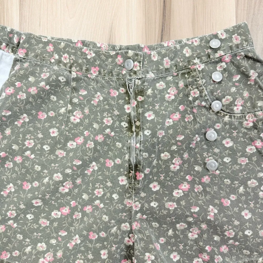 Vintage Green Floral Skort - Image 7